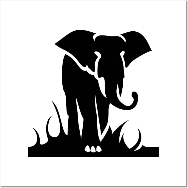 Elephant Wall Art by linesdesigns